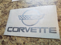 CORVETTE LOGO WITH LETTERING VINYL DECAL STICKER C4