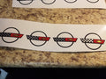CORVETTE C4 LOGO WHEEL CENTER CAP DECAL SET OF 4 1984-1990