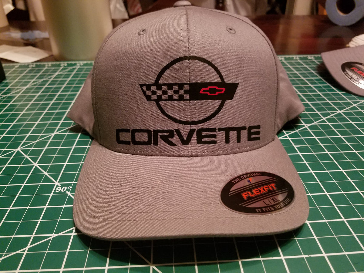 CORVETTE C4 FLEX  FIT HAT WITH 1991-1996 LOGO