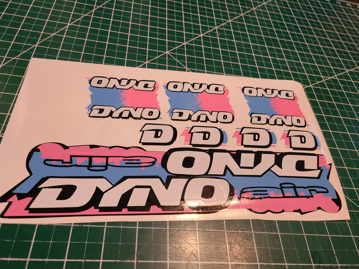 DYNO AIR DECAL SET 86 87 88 89 VINTAGE BMX