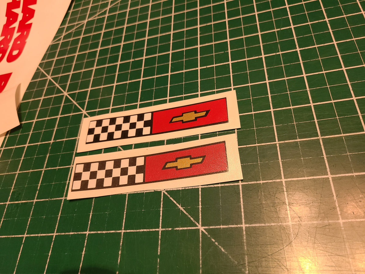 1984-1990 CORVETTE DOOR HANDLE OVERLAY DECALS