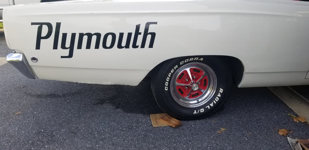 PLYMOUTH QUARTER PANEL DECALS SUPERBIRD SET