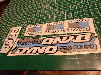 DYNO PRO COMPE DECAL SET 86 87 88 89 VINTAGE BMX