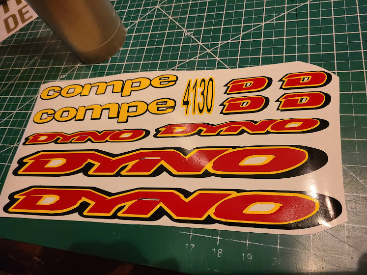 DYNO COMPE DECAL SET 1994 1995 VINTAGE BMX
