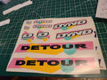 DYNO DETOUR DECAL SET 1990 1991 VINTAGE BMX
