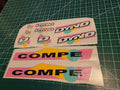DYNO COMPE DECAL SET 1990 1991 VINTAGE BMX