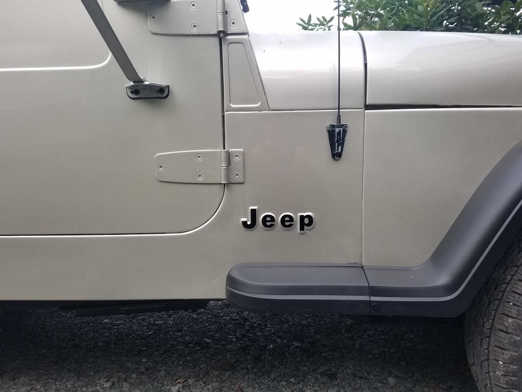 1975-86 JEEP CJ TAILGATE & FENDER VINYL DECAL KIT CJ7 SCRAMBLER