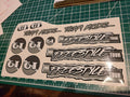 BMX GT FREESTYLE PRO TOUR TEAM MODEL DECAL SET 86 87 88 89