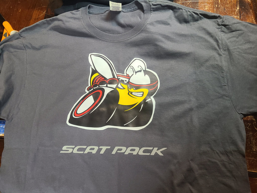 SCAT PACK T-SHIRT, HOODIE. CREW NECK SWEATSHIRT, POLO, DRI FIT T-SHIRT, SOFT-STYLE