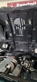 CORVETTE PUNISHER DECAL FOR UNDER HOOD WITH CORVETTE TEXT
