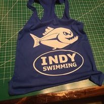INDY SWIMMING SWIM TEAM WOMENS RACERBACK TANK TOP