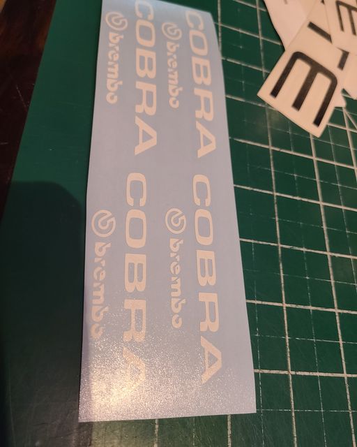 MUSTANG COBRA BRAKE CALIPER DECAL SET COBRA BREMBO TERMINATOR