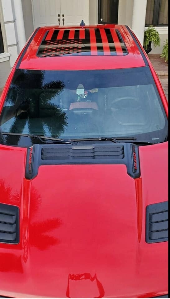 FORD F-150 AMERICAN FLAG ROOF GLASS PANEL F250 F350 SUPER DUTY