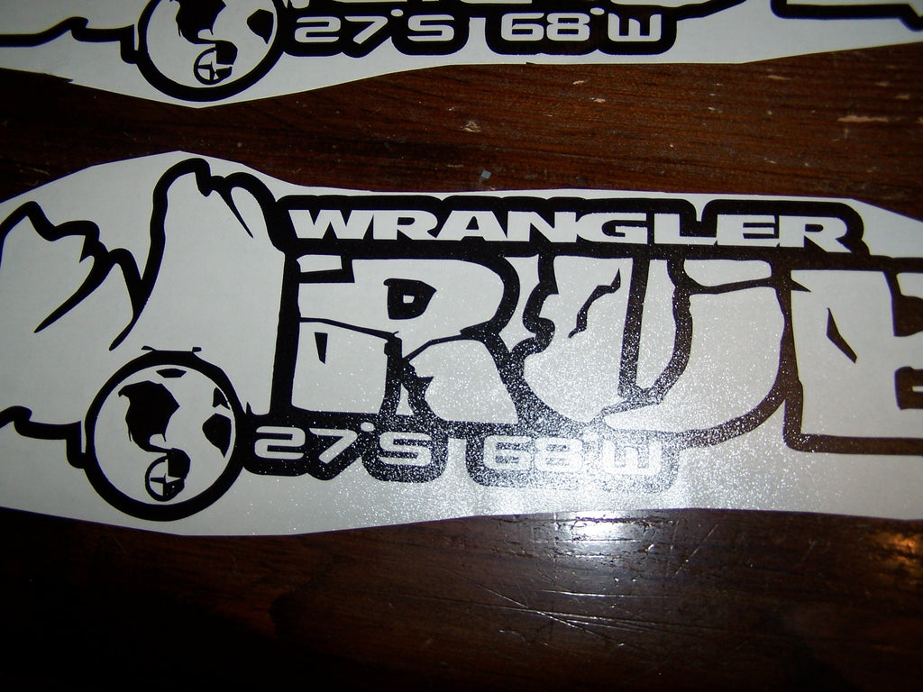 JEEP RUBICON WRANGLER OFF ROAD HOOD DECAL SET