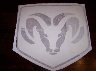 DODGE RAM HEAD VINYL DECAL STICKER CHOOSE SIZE & COLOR