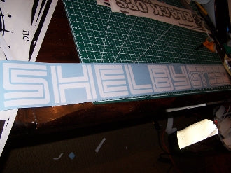 SHELBY MUSTANG GT350 WINDSHIELD VINYL DECAL STICKER BANNER