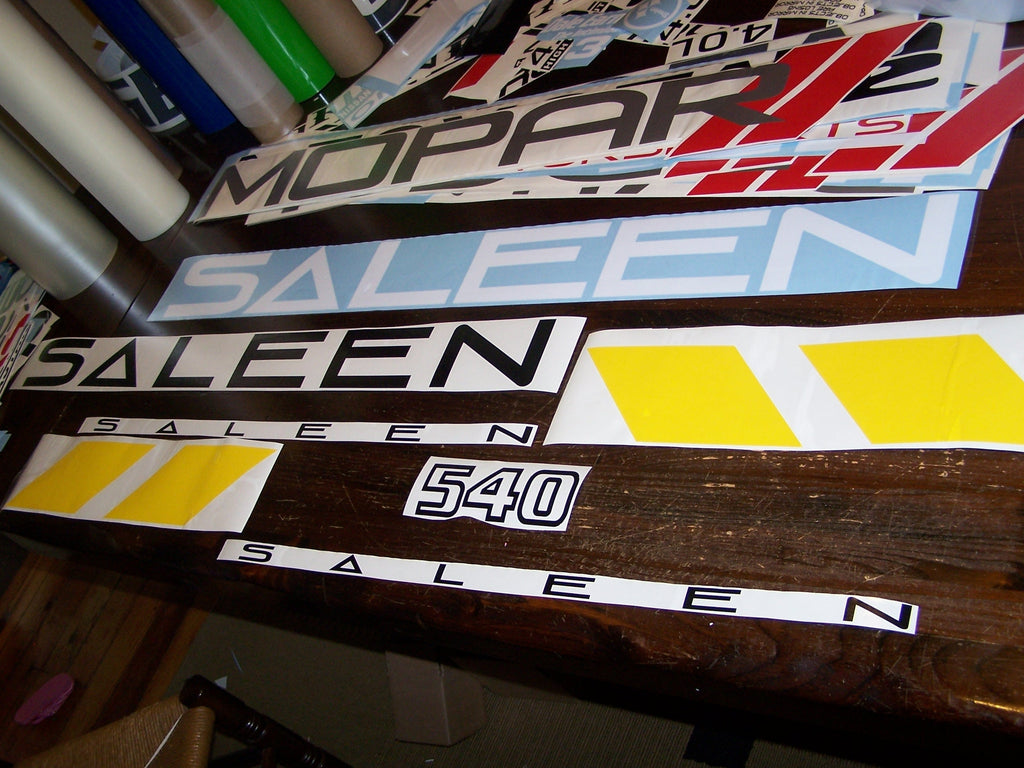 SALEEN MUSTANG VINYL DECAL KIT COMPLETE