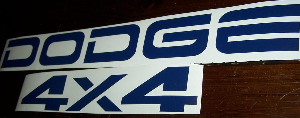 DODGE & 4x4 TAILGATE DECAL SET RAM DAKOTA