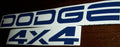 DODGE & 4x4 TAILGATE DECAL SET RAM DAKOTA