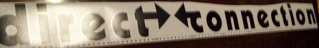DIRECT CONNECTION WINDSHIELD / WINDOW DECAL STICKER CHOOSE SIZE