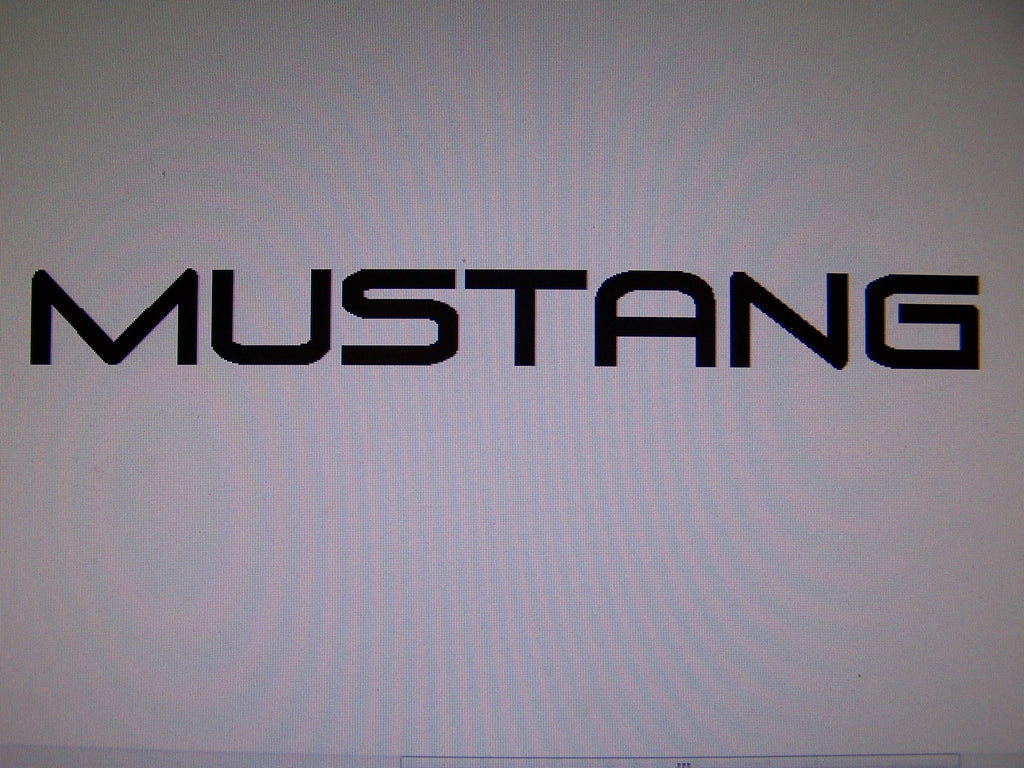 MUSTANG WINDSHIELD DECAL BANNER