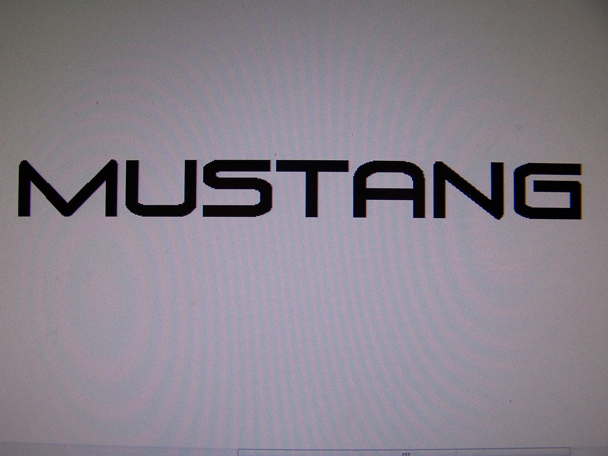 MUSTANG WINDSHIELD DECAL BANNER
