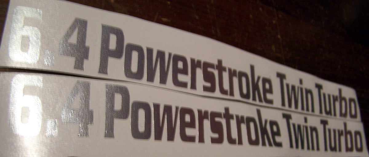 6.4 POWERSTROKE TWIN TURBO DECAL SET