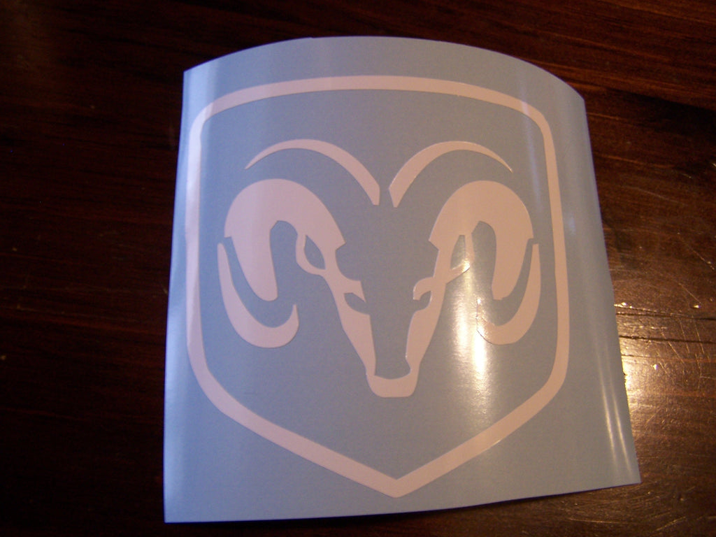 DODGE RAM HEAD VINYL DECAL STICKER CHOOSE SIZE & COLOR