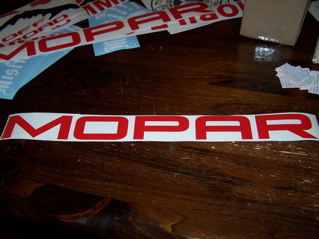 MOPAR WINDSHIELD DECAL CHOOSE COLOR AND SIZE