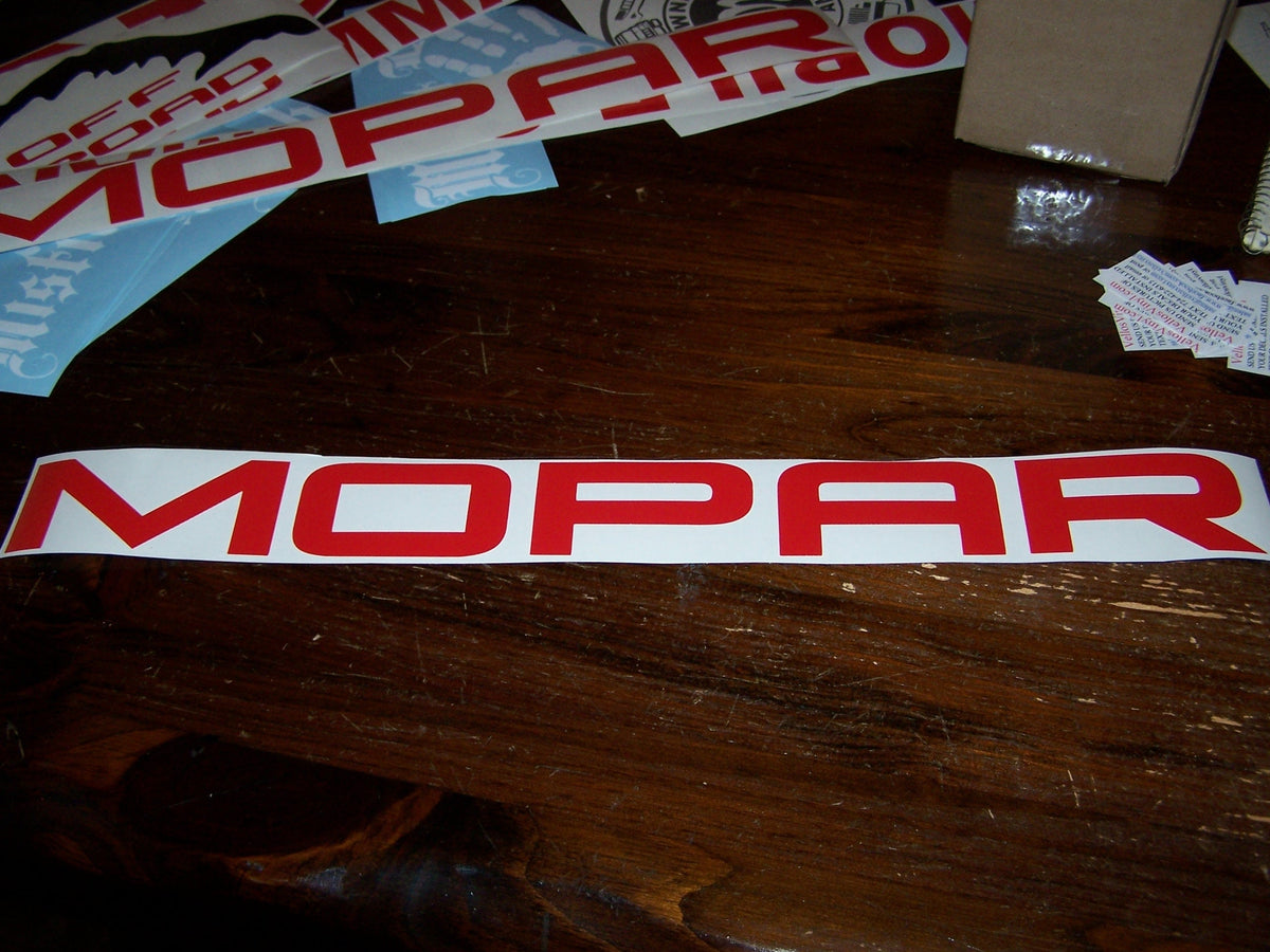 MOPAR WINDSHIELD DECAL CHOOSE COLOR AND SIZE