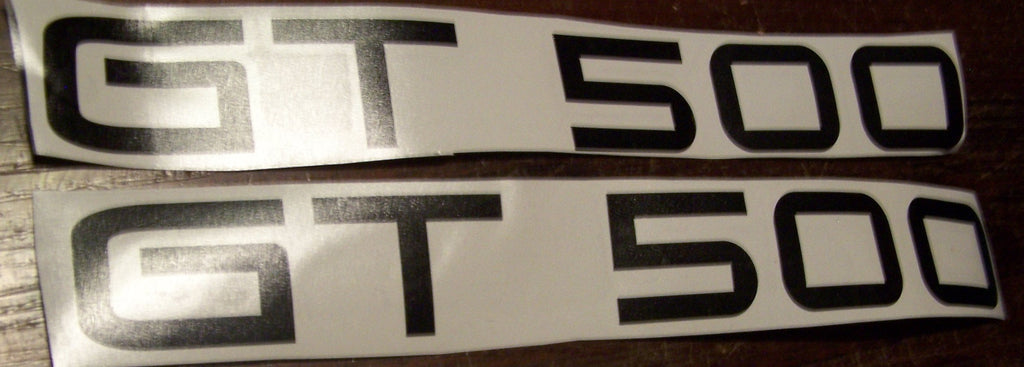 SHELBY MUSTANG COBRA GT 500 DECAL SET OF 2