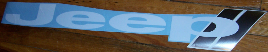 JEEP WINDSHIELD VINYL DECAL STICKER CHOOSE SIZE & 2 COLORS