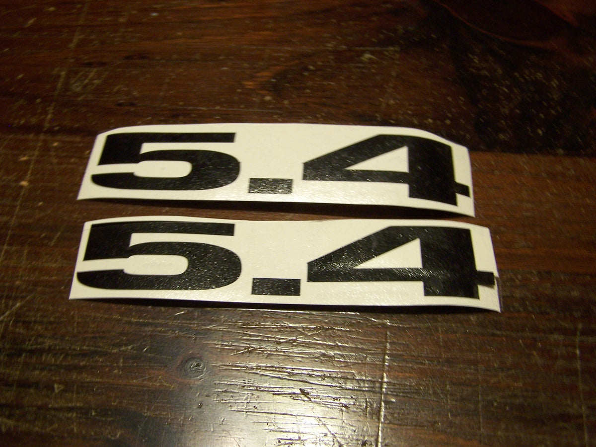5.4 FENDER TRUNK HOOD SCOOP VALVE COVER VINYL DECAL