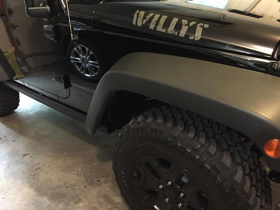 JEEP WILLYS EDITION COMPLETE MATCHING SET OF DECALS