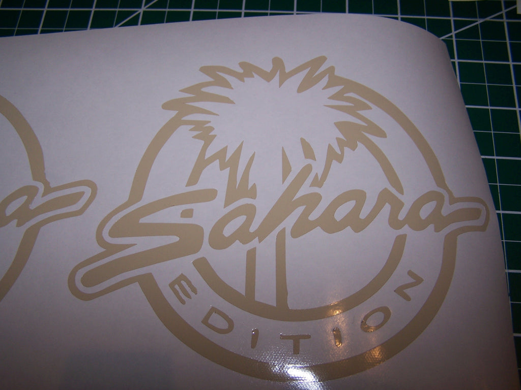 JEEP SAHARA EDITION FENDER DECALS CHOOSE COLOR JK JKU TJ YJ