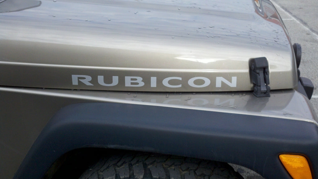 JEEP RUBICON WRANGLER HOOD DECAL SET