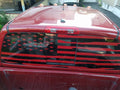 DODGE RAM REAR WINDOW DISTRESSED AMERICAN FLAG DECAL CUMMINS