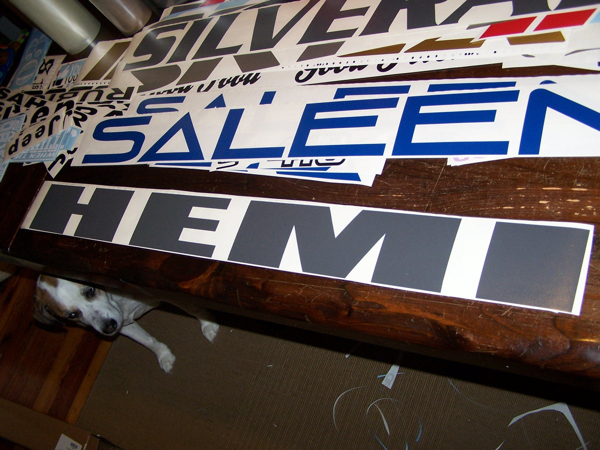 HEMI WINDSHIELD DECAL STICKER BANNER CHOOSE COLOR AND SIZE