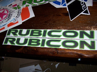 JEEP RUBICON 2 COLOR HOOD VINYL DECAL SET