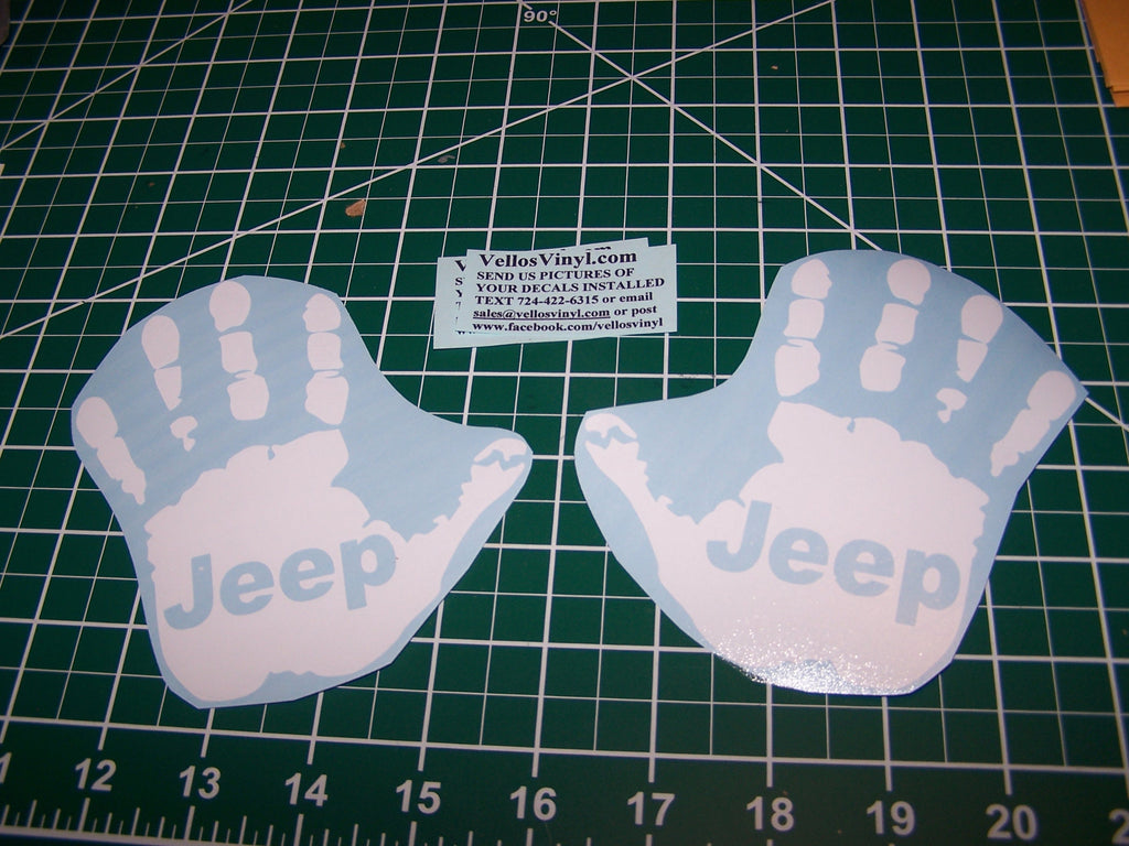 JEEP WAVE DECAL SET VINYL DECAL STICKER CHOOSE COLOR & BODY CODE