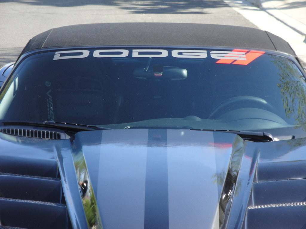 DODGE WINDSHIELD BANNER CHOOSE COLORS & SIZE