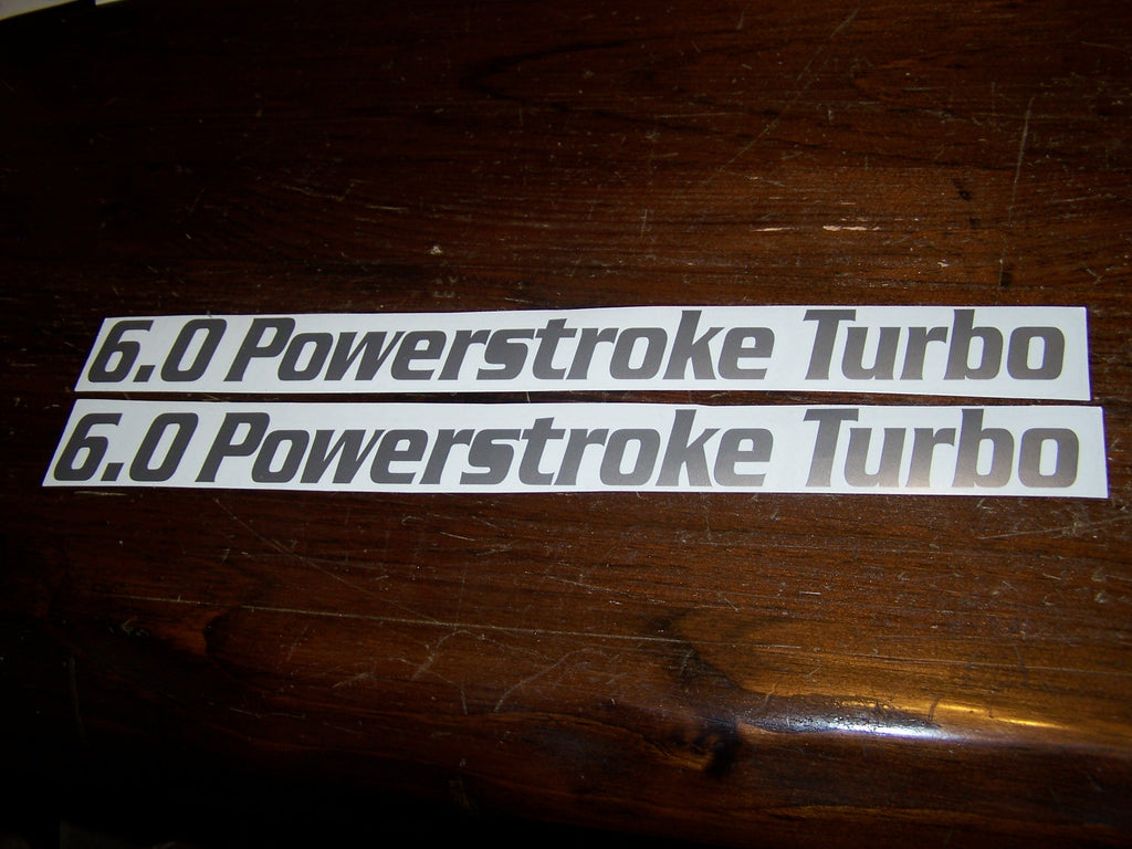 6.0 POWERSTROKE TURBO HOOD FENDER DECAL STICKER