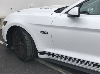 2015-2022 MUSTANG ROCKER PANEL STRIPES CHOOSE COLOR & TEXT