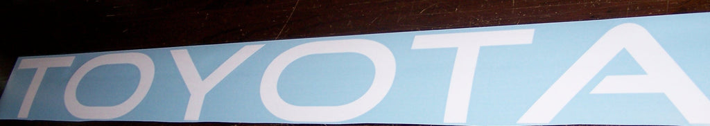 TOYOTA WINDSHIELD WINDOW DECAL BANNER CHOOSE SIZE & COLOR