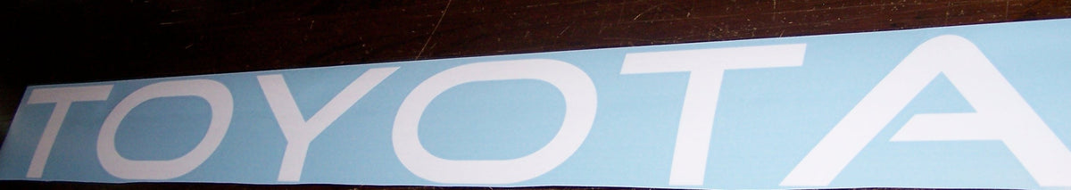 TOYOTA WINDSHIELD WINDOW DECAL BANNER CHOOSE SIZE & COLOR