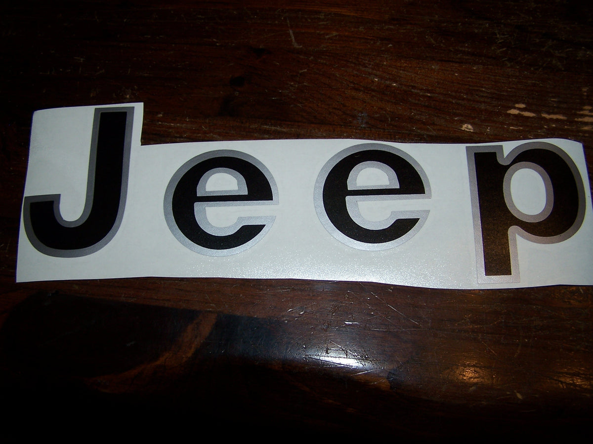 1975-86 JEEP CJ TAILGATE VINYL DECAL CJ7 CJ8 SCRAMBLER