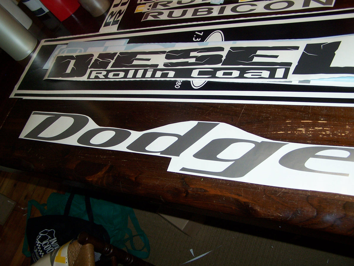 Dodge WINDSHIELD DECAL BANNER STICKER CHOOSE COLOR AND SIZE