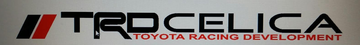 TRD CELICA WINDSHIELD VINYL DECAL BANNER CHOOSE SIZE & COLOR