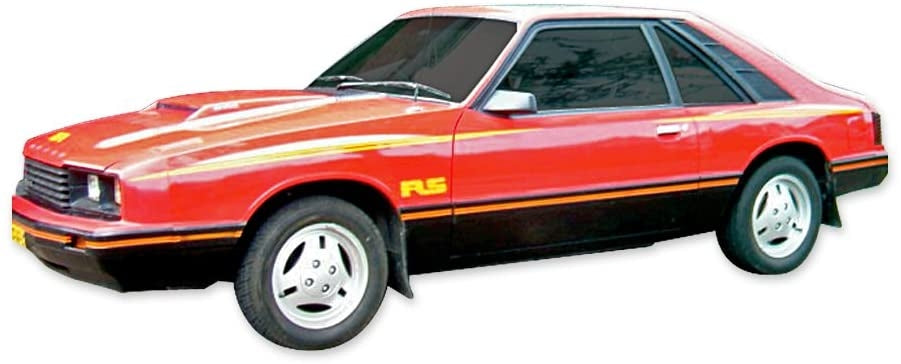 MERCURY CAPRI RS TURBO FENDER & HOOD DECALS 1979-1986