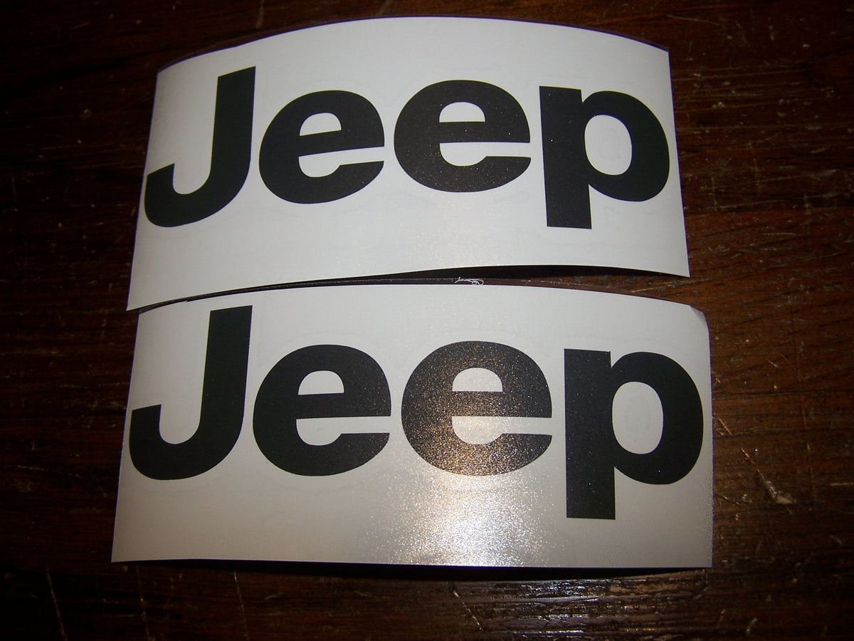 JEEP FENDER DECAL STICKER SET OF 2 WRANGLER RUBICON TJ JK